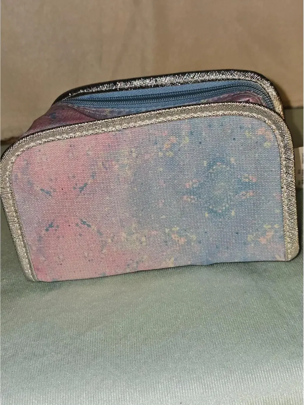 Conair Cosmetic Bag – Holographic Pastel Makeup Organizer Travel Pouch